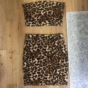 Cheetah Print Two Piece Set